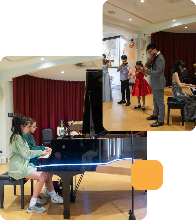 Students learning and performing at Horizon Music Academy