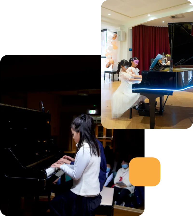 Piano lesson at Horizon Music Academy